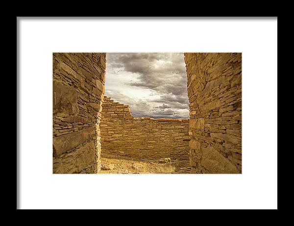 Chaco Canyon Framed Print featuring the photograph Walls of time by Kunal Mehra