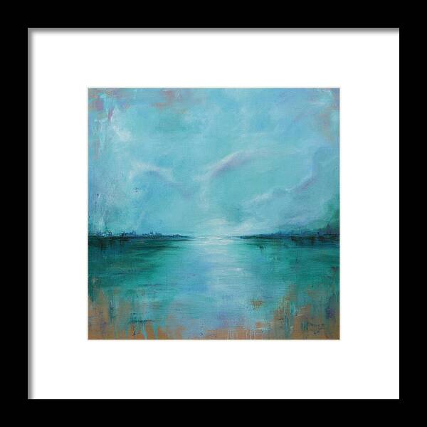 Landscape Framed Print featuring the painting Wandering by Joanne Grant