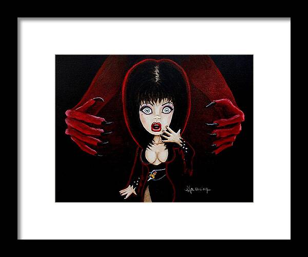 Horror Framed Print featuring the painting Wanna Hug by Al Molina