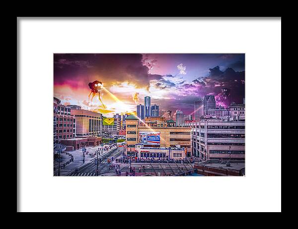 Salvador Framed Print featuring the photograph War of the Worlds Detroit by Nicholas Grunas by Nicholas Grunas