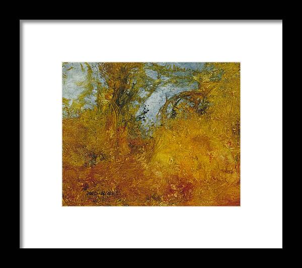 Warm Earth Framed Print featuring the painting Warm Earth 66 by David Ladmore
