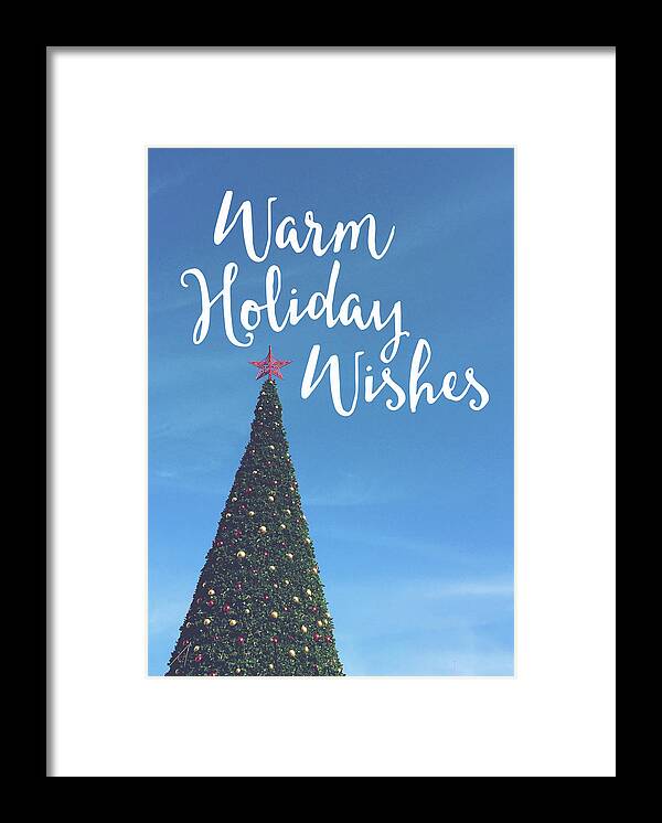 Holiday Framed Print featuring the photograph Warm Holiday Wishes- Art by Linda Woods by Linda Woods