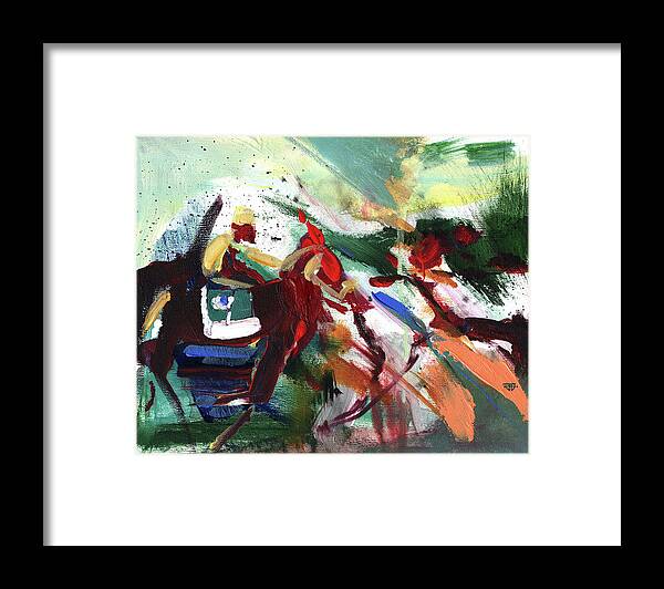 John Gholson Jr Framed Print featuring the painting Warm Up by John Gholson