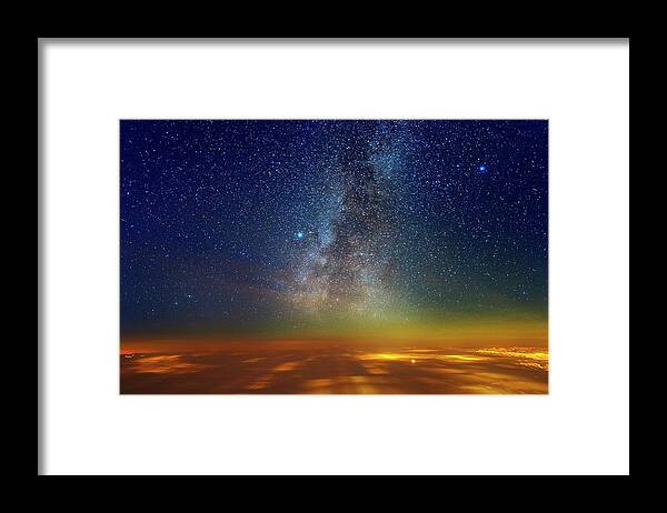 Astronomy Framed Print featuring the photograph Warp Speed by Ralf Rohner