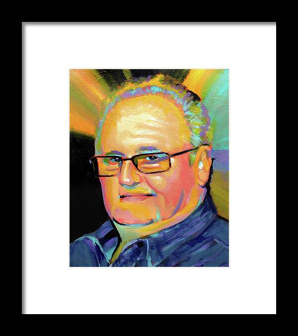  Framed Print featuring the painting Warren by Steve Gamba