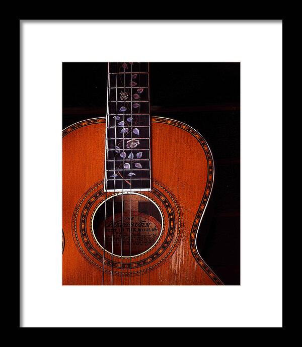 Guitar Framed Print featuring the photograph Washburn Guitar by Jim Mathis