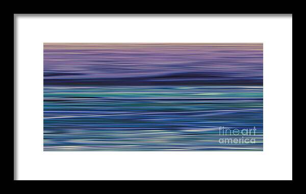 Abstract Framed Print featuring the photograph Washed Away - Right Panel by Andrea Kollo