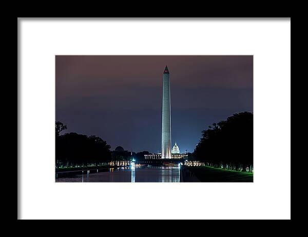 Washington Monument Framed Print featuring the photograph Washington Monument by Ryan Wyckoff