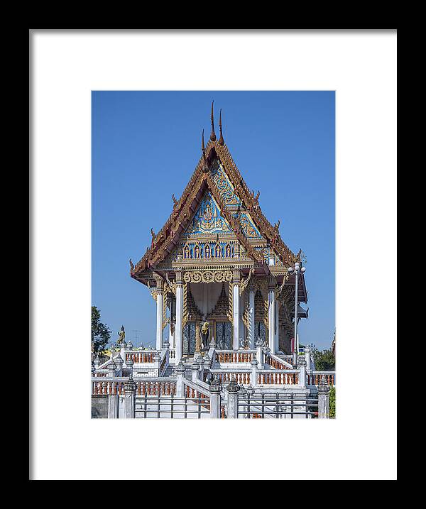 Temple Framed Print featuring the photograph Wat Sawangfa Pruetaram Phra Ubosot DTHCB0106 by Gerry Gantt