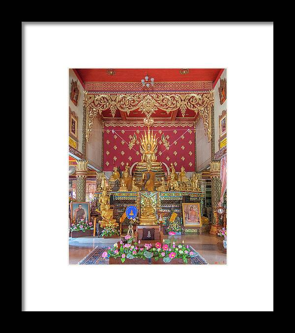 Scenic Framed Print featuring the photograph Wat Thung Luang Phra Wihan Buddha Images DTHCM2106 by Gerry Gantt