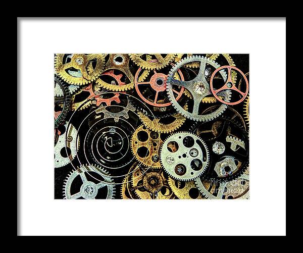  Framed Print featuring the photograph Watch Gears #1 by ELDavis Photography