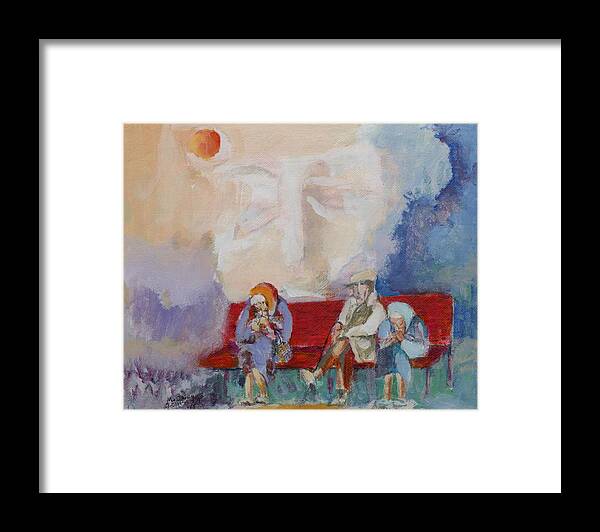 Maryogdenarmstrong Framed Print featuring the painting Watch over me by Mary Armstrong