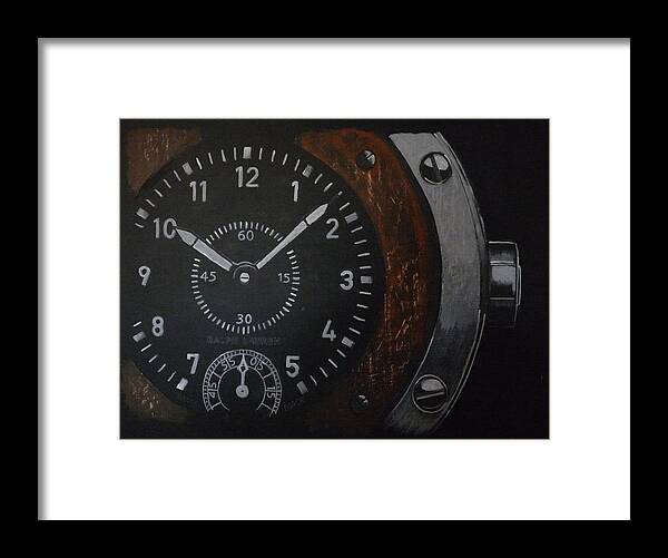 Watch Framed Print featuring the painting Watch by Richard Le Page