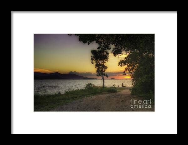 Michelle Meenawong Framed Print featuring the photograph Watching Sunset by Michelle Meenawong