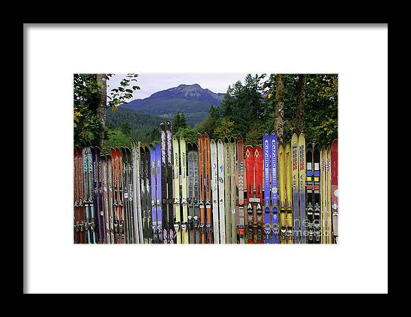Ski Framed Print featuring the photograph Watching the Mountain by Cheryl Rose