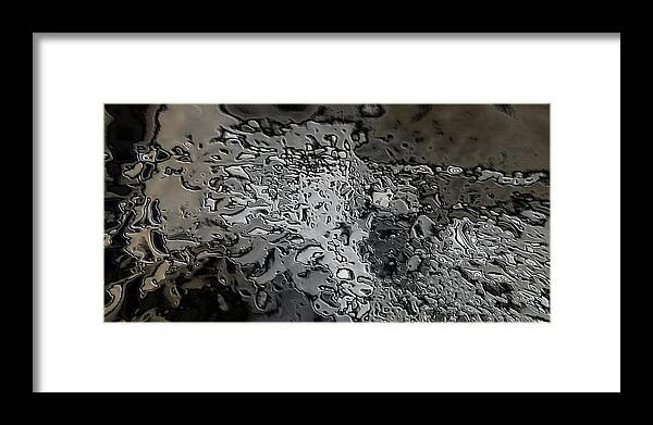 Macro Framed Print featuring the digital art Water Abstract 7 by Belinda Cox