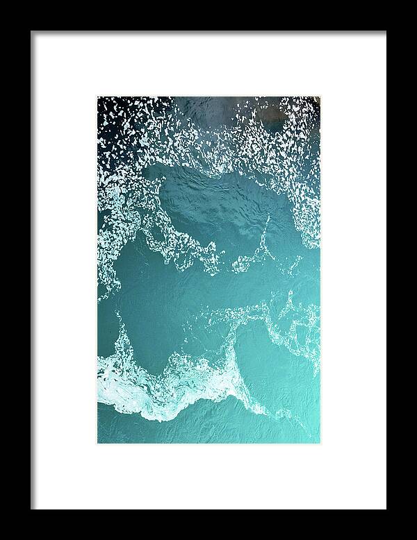 Water Framed Print featuring the photograph Water Abstract No. 1-1 by Sandy Taylor