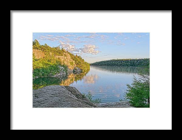 Sky Framed Print featuring the photograph Water, Clouds and Blue by Angelo Marcialis