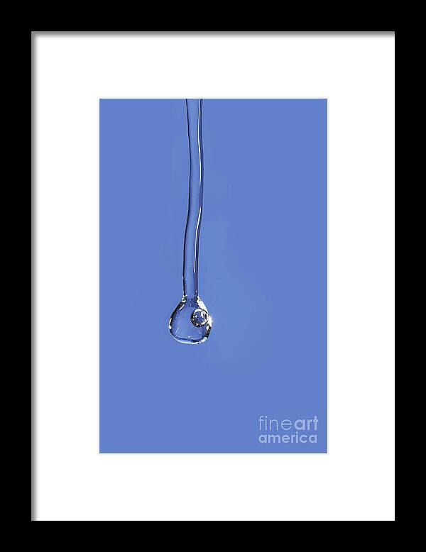 Blob Framed Print featuring the photograph Water Drop by Michal Boubin