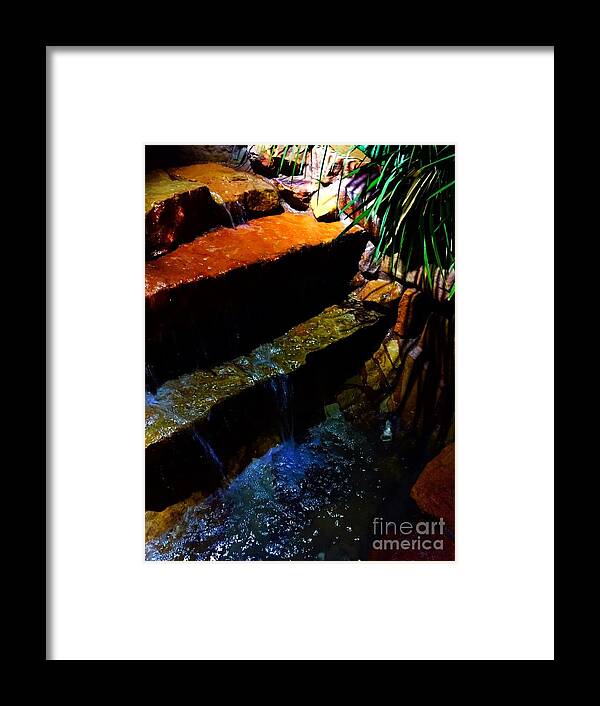 Photograph Still Image Non Specific Image All Sizes And Prints Photograph Visit My Photographs Gallery Framed Print featuring the digital art Water Fall by Gayle Price Thomas