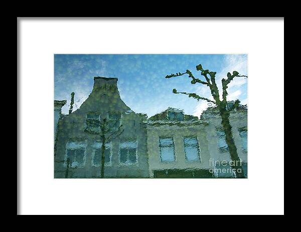 Reflections Framed Print featuring the photograph Water houses by Adriana Zoon