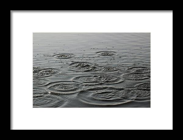 Minimal Framed Print featuring the photograph Water Ripples by Prakash Ghai