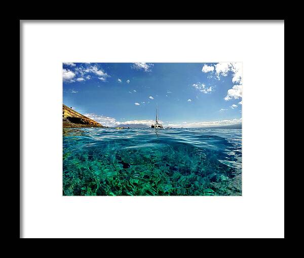 Maui Framed Print featuring the photograph Water Shot by Michael Albright