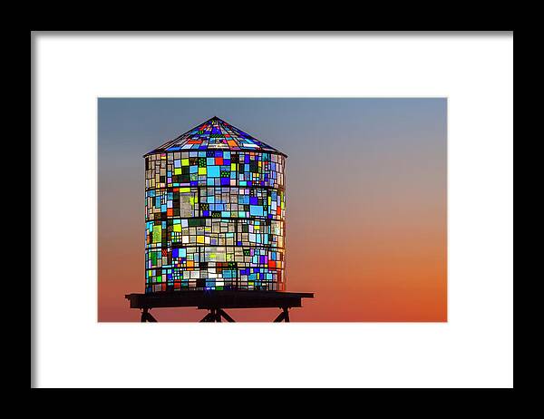 Water Tower Framed Print featuring the photograph Water Tower by Lorrie Joaus