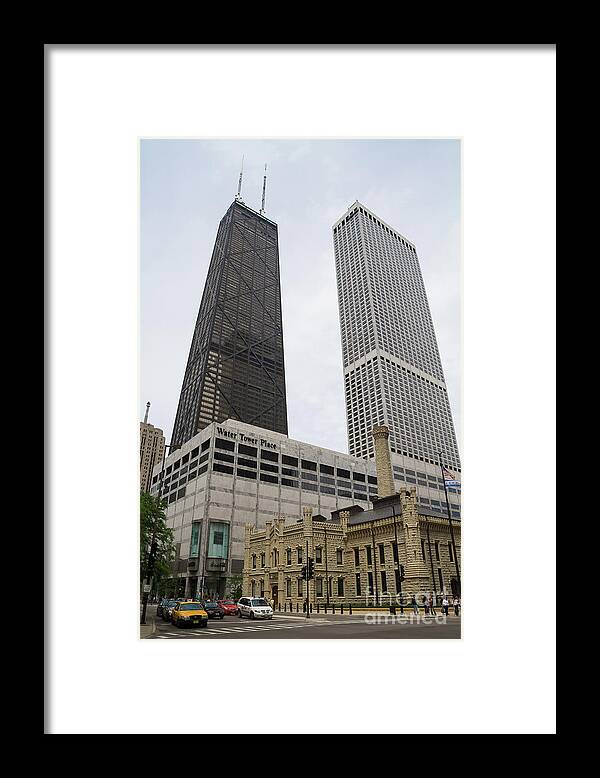 Chicago Framed Print featuring the photograph Water Tower Place and Company by David Levin