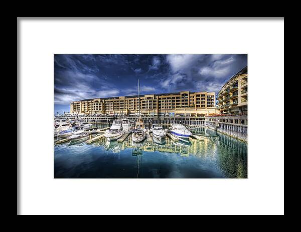Marina Framed Print featuring the photograph Water World by Wayne Sherriff