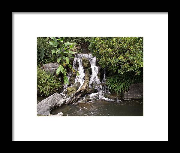 Water Framed Print featuring the photograph Waterfall by Amy Fose