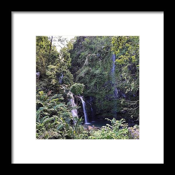  Framed Print featuring the photograph Waterfall On The Road To Hana by Darice Machel McGuire