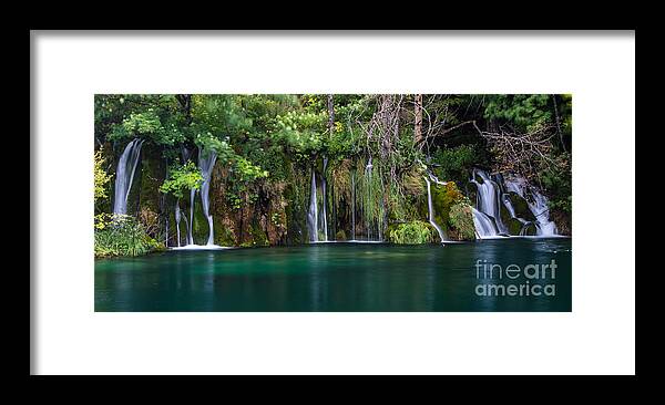 Waterfall Framed Print featuring the photograph Waterfalls by Howard Ferrier