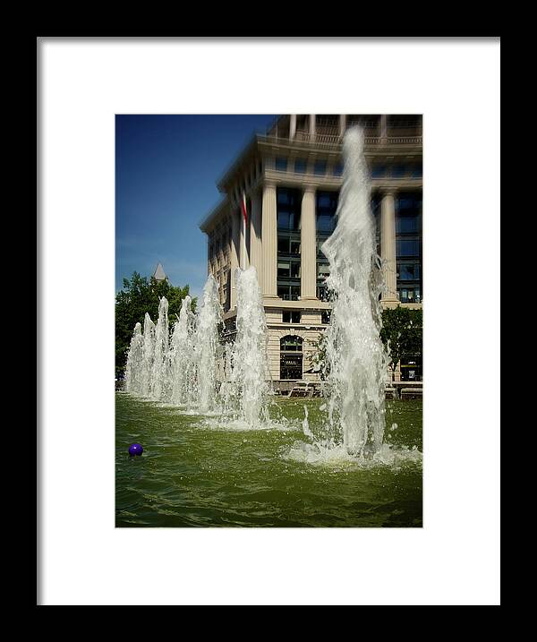 Capitol Framed Print featuring the photograph Waterfalls by Kathi Isserman