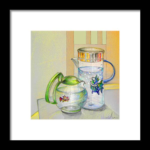 Still Life Framed Print featuring the painting Waterfest Love by Miki De Goodaboom