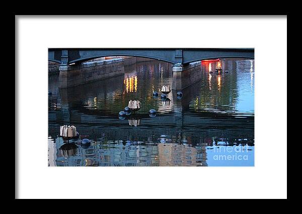Providence Framed Print featuring the photograph WaterFire by Deena Withycombe