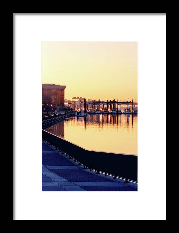 Water Framed Print featuring the digital art Waterfront Deep by Terry Davis