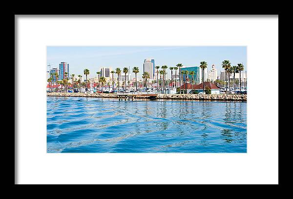 Palm Framed Print featuring the photograph Waterfront Parallels by Adam Pender