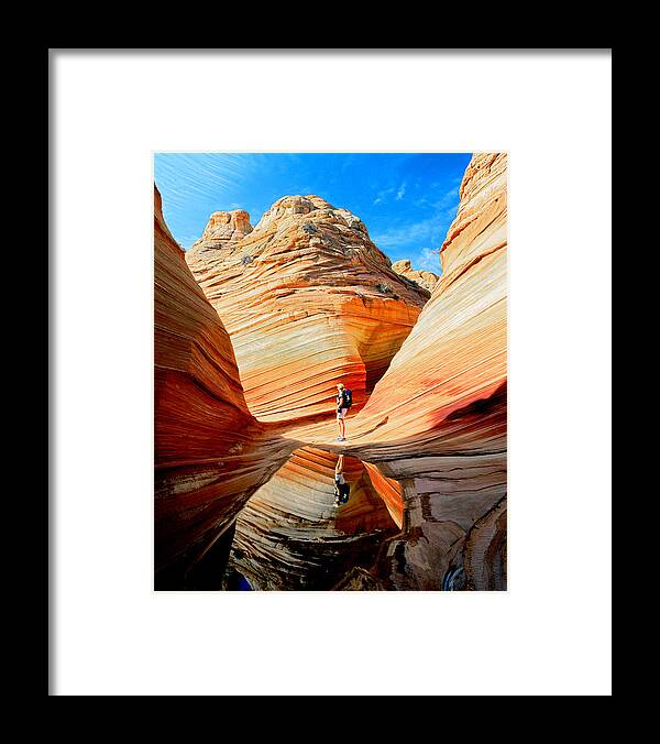 Arizona Landscape Framed Print featuring the photograph Wave Reflection by Frank Houck