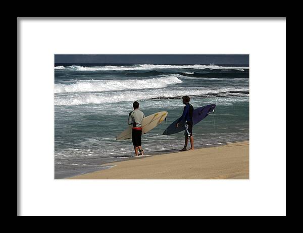  Framed Print featuring the photograph Wave Watch by Kenneth Campbell