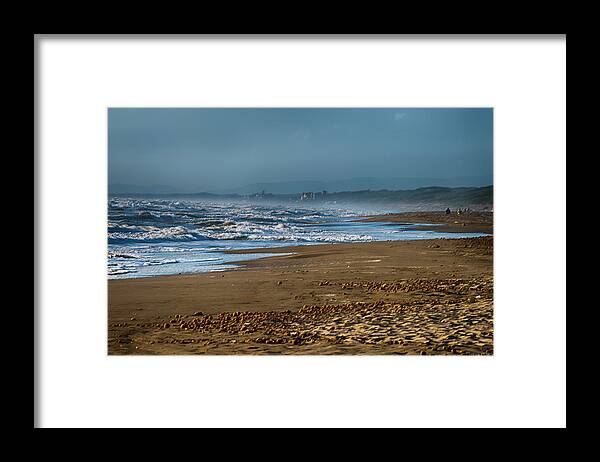 Passeggiatealevante Framed Print featuring the photograph Waves At Donoratico Beach - Spiaggia Di Donoratico by Enrico Pelos