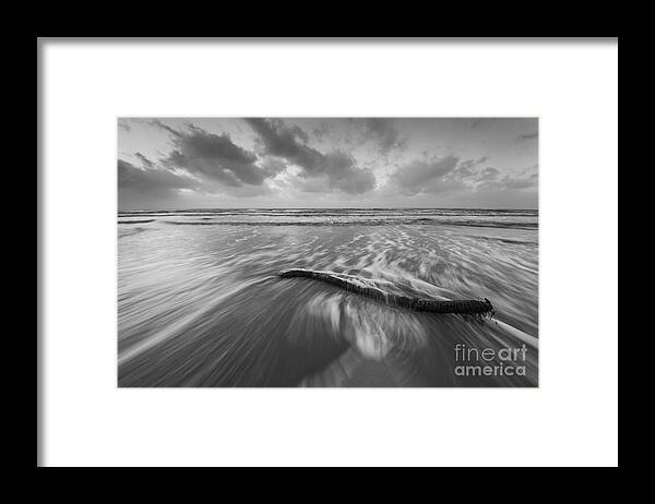 Cape San Blas Framed Print featuring the photograph Waves in Black and White by Twenty Two North Photography