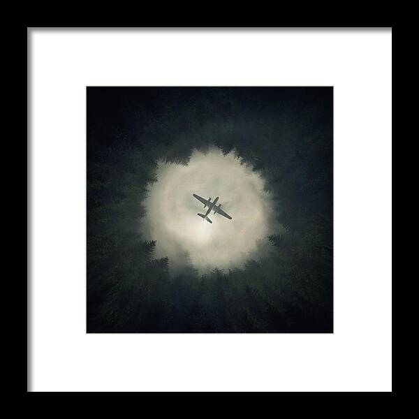 Airplane Framed Print featuring the digital art Way Out by Zoltan Toth