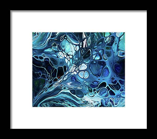 Abstract Framed Print featuring the photograph Way to Blue by Patti Schulze