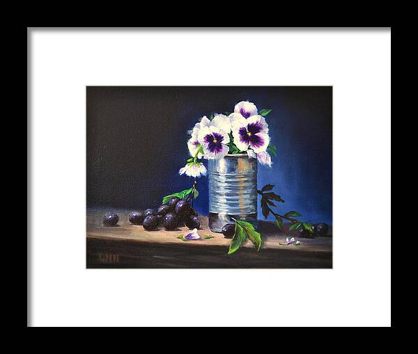 Stilllife Framed Print featuring the painting We are Beautiful by Ningning Li