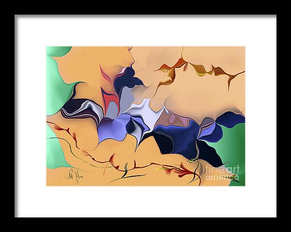 We Framed Print featuring the digital art We Spent A Little Time Together by Leo Symon
