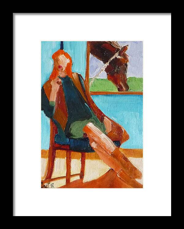 Figurative Framed Print featuring the painting Wears Prada by Irit Bourla