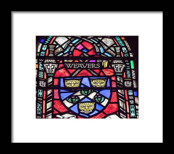 Church Framed Print featuring the photograph Weavers Stained Glass by Jean Noren