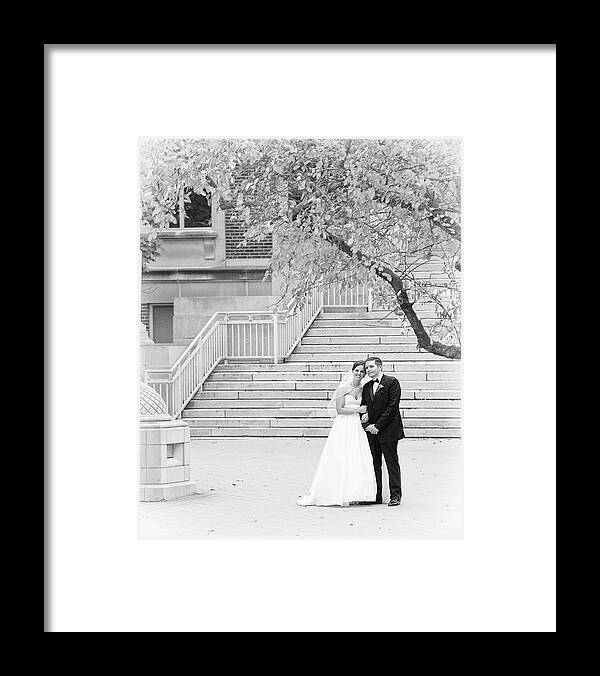 Wedding Framed Print featuring the photograph Wedding Steps by Coby Cooper