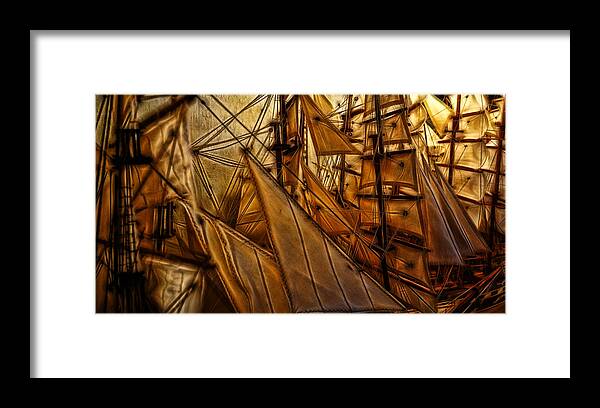Fractals Framed Print featuring the photograph Wee Sails by Cameron Wood